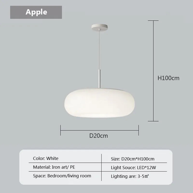 Lámpara colgante LED DecorBites™ Cream Apple para una iluminación acogedora en la decoración del hogar