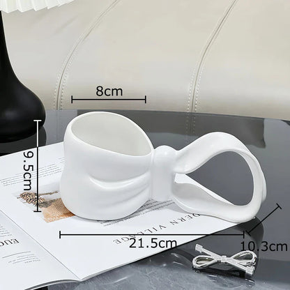 DecorBites™ Bowknot Ceramic Coffee Mug Tea Cup Juice Container