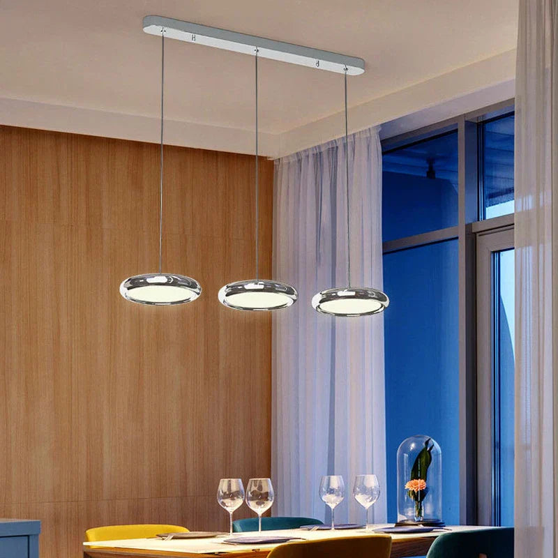DecorBites™ Circular Dining Pendant Chandelier LED Light for Kitchen, Living Room & Bedroom
