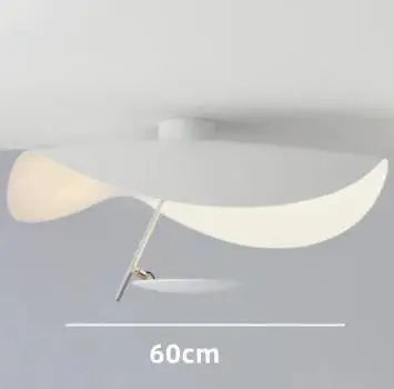 DecorBites™ Lederam Manta Pendant Lamp - Industrial Retro Design, White & Black.