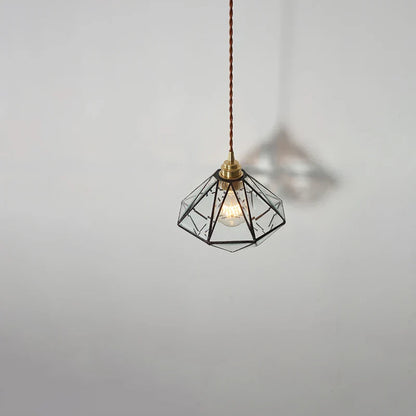 DecorBites™ Glass LED Pendant Lamp: Handmade Japanese Style Adjustable Hanging Light Fixtures