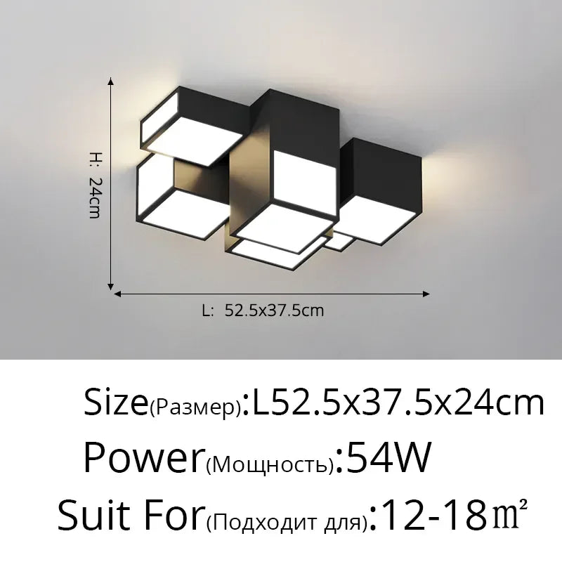 DecorBites™ LED Chandelier Light Remote Dimming Pendant Minimalist Indoor Lighting