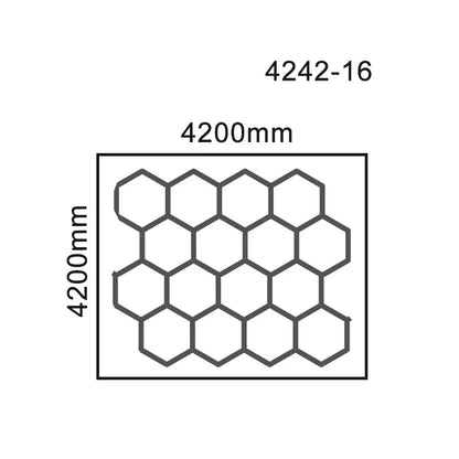 DecorBites™ Hexagon LED Ceiling Light: High-Performance, Best-Selling, Honeycomb Design