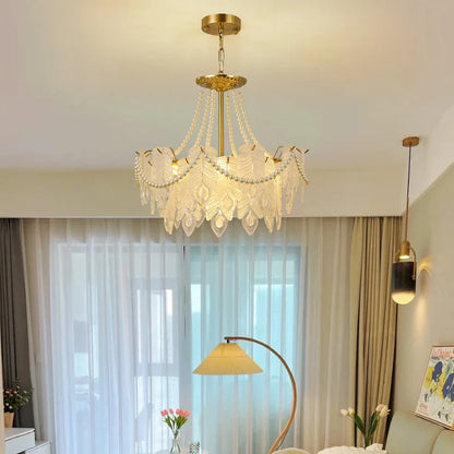 DecorBites™ Crystal Chandelier Light: French Modern Luxury for Living Room, Dining Room, Bedroom