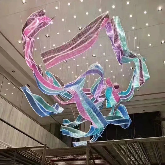 DecorBites™ Glass Chandelier Pendant Lights Colored Living Room Hotel Lighting