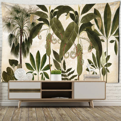 Tropical Banana Leaf Tapestry Wall Hanging by Decobites - Boho Chic Home Decor