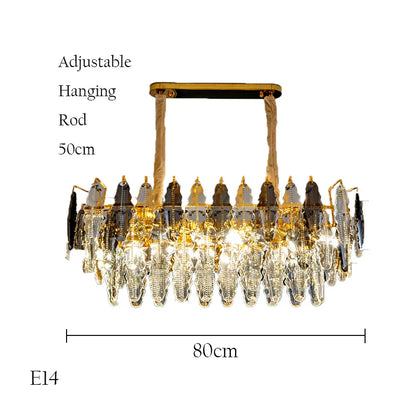 ثريا كريستالية من DecorBites™‎ لغرفة المعيشة أو غرفة النوم أو البهو