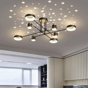 Decorbites™ Lámpara de Araña LED: Luz de Techo Inteligente Moderna con Mando a Distancia para Sala de Estar, Dormitorio, Comedor y Cocina
