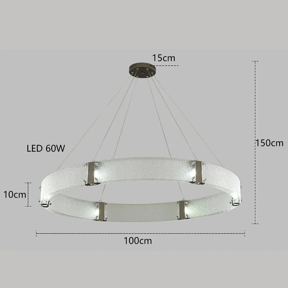 DecorBites™ Gold LED Chandelier for Luxe Living Room Lighting