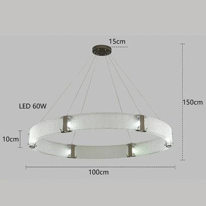 DecorBites™ Gold LED Chandelier for Luxe Living Room Lighting