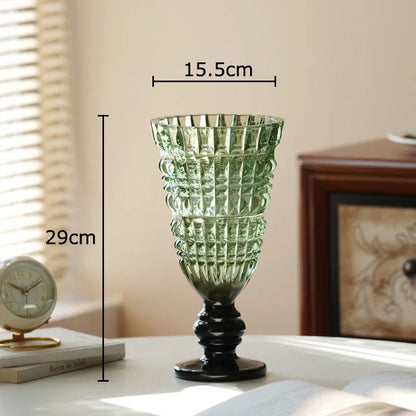 DecorBites™ Glass Vase for Hydroponics Plant Pot Room Decor & Flower Arrangement