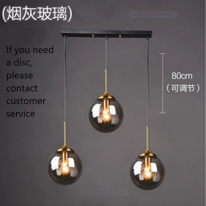 Decorbites™ Glas-Kugeln-Wandlampen LED Vintage Spiegel Nachttisch Schlafzimmerleuchte Modern Nordischer Stil