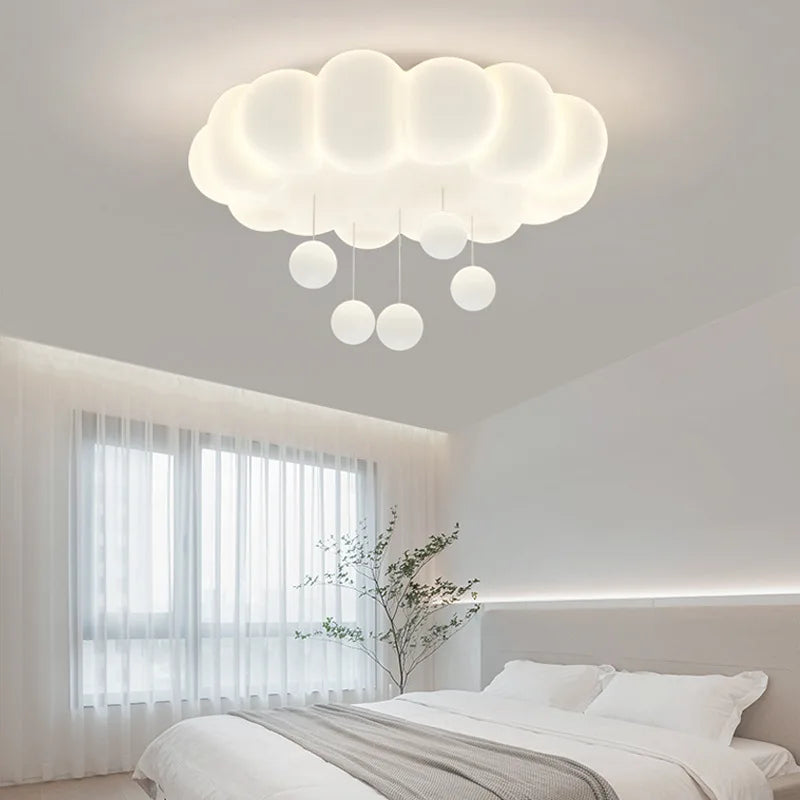 DecorBites™ Dimming Pendant Chandelier Light with PE Lampshade for Living Room Bedroom