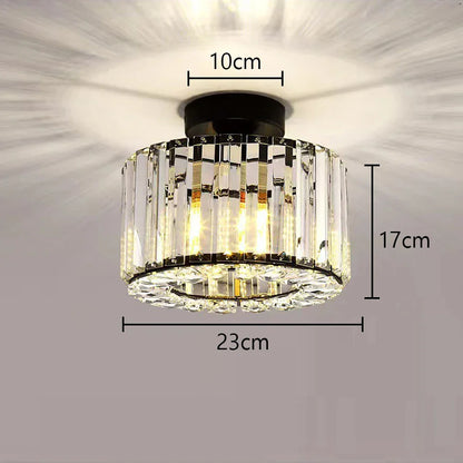 DecorBites™ Glass Crystal LED Ceiling Chandelier for Home Decor
