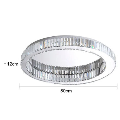DecorBites™ Crystal Round Ceiling Lamp for Modern Minimalist Indoor Lighting décor