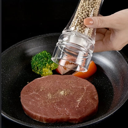 مطحنة فلفل يدوية أكريليك من ديكوربايتس™ | هزازة ملح وتوابل شفافة