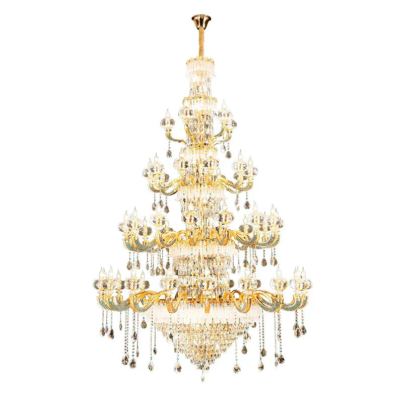 DecorBites™ Crystal Living Room Chandelier: Elegant Lighting for Home, Hotel, Club