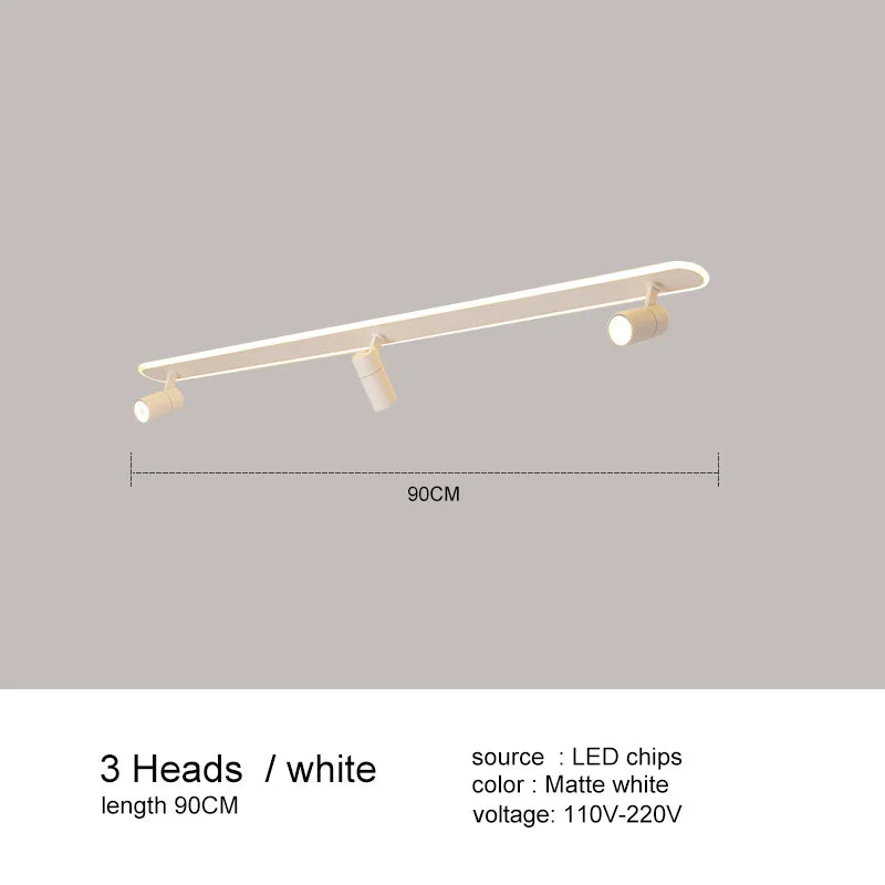 أضواء سقف LED سوداء من DecorBites™ لغرفة المعيشة والمطبخ وديكور غرفة النوم