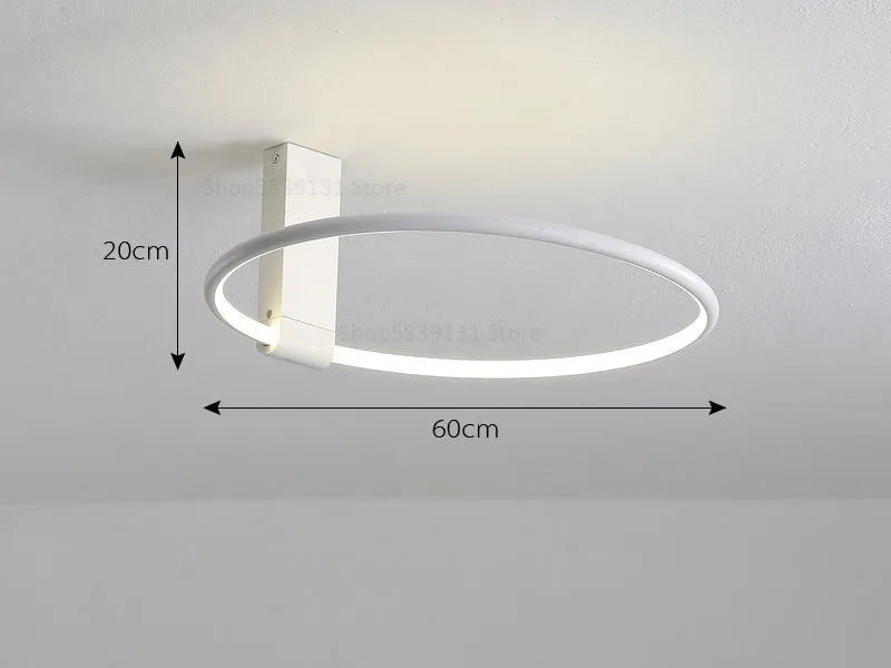 DecorBites™ Circular LED Ceiling Light for Bedroom - 360 Degree Rotation