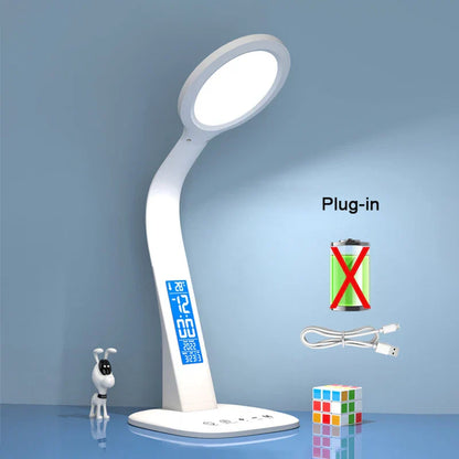 DecorBites™ LED Desk Lamp - USB Chargeable, Dimmable, Foldable, Eye Protection, Study Lighting