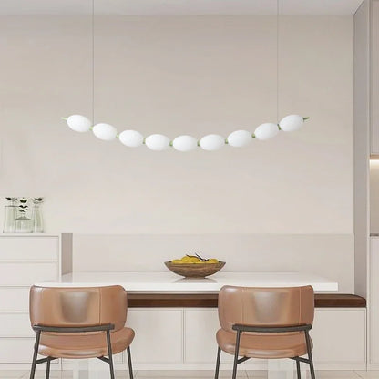 ثريا DecorBites™ Bead Nordic Chandelier: مصباح معلق أنيق لغرفة الطعام، يُناسب طاولة البار، ويُضفي أجواءً مميزة