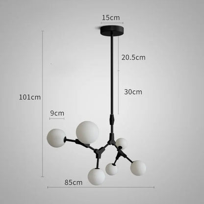 DecorBites™ Iron Magic Molecular Pendant Lights for Living Room Dining Room Decor