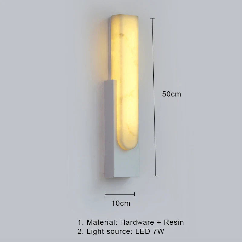 DecorBites™ 7W LED Marble Wall Lamp - Modern Nordic Gold Sconces for Stylish Indoor Lighting