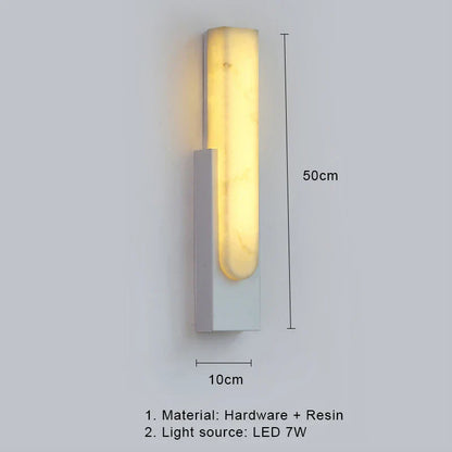 DecorBites™ 7W LED Marble Wall Lamp - Modern Nordic Gold Sconces for Stylish Indoor Lighting