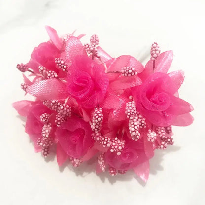 DecorBites™ Paquete de 200 piezas de bayas y estambres de flores de rosa roja mixtas para decoración DIY