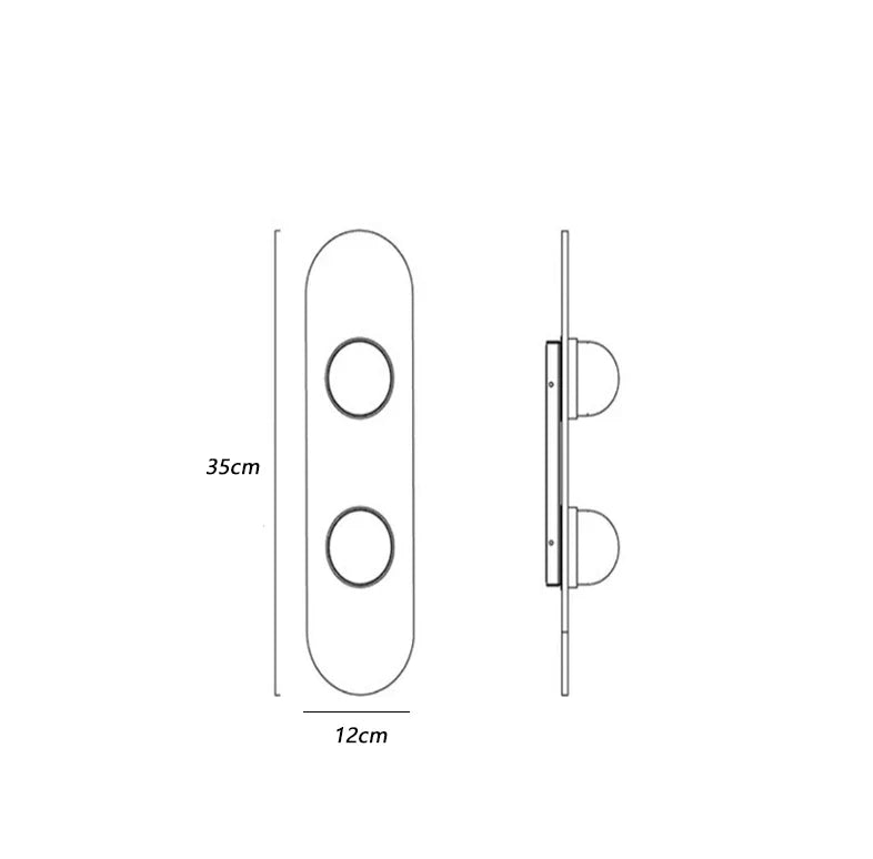 DecorBites™ Glass Wall Lamp for Home Bedroom Staircase Decor