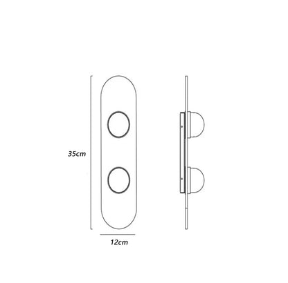 DecorBites™ Glass Wall Lamp for Home Bedroom Staircase Decor