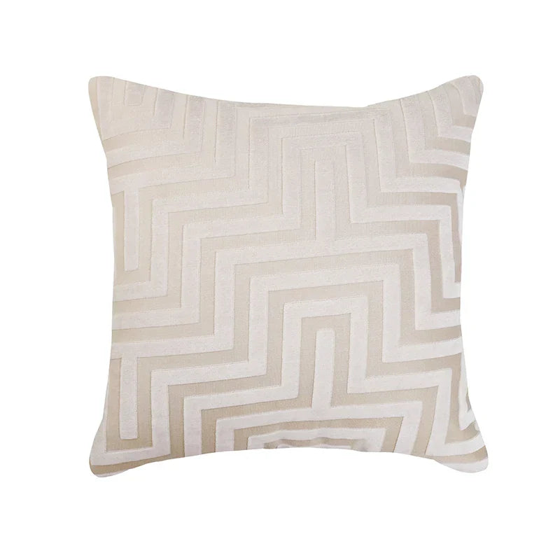 غطاء وسادة فاخر مزدوج الجوانب بتصميم هندسي من ديكوربايتس™