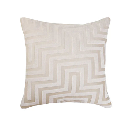 غطاء وسادة فاخر مزدوج الجوانب بتصميم هندسي من ديكوربايتس™