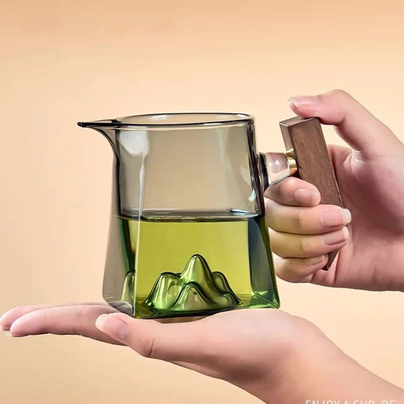 Decorbites™ Glas-Kung-Fu-Teebecher-Set mit Griff und Sieb, 350 ml
