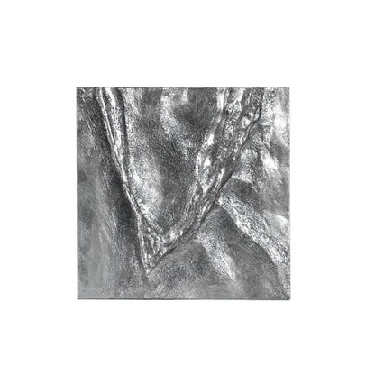 Cuadro colgante de tela dorada DecorBites™ Obra de arte abstracta moderna en relieve para pared