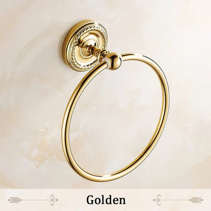 حامل مناشف الحمام DecorBites™ المصنوع من النحاس العتيق والمثبت على الحائط