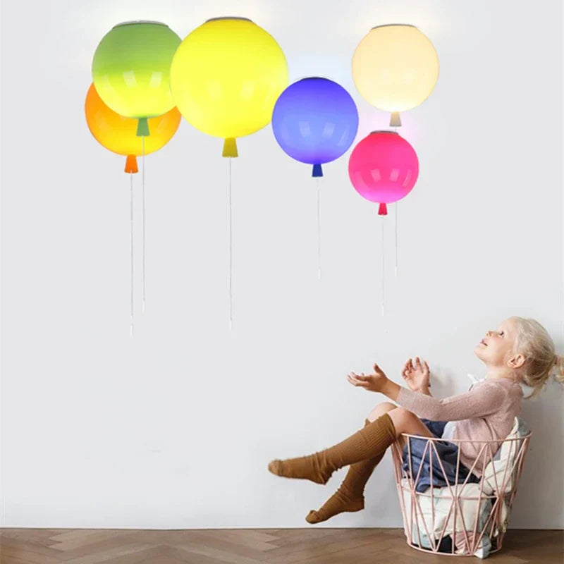 Kid-Friendly Balloon Ceiling Lamp
