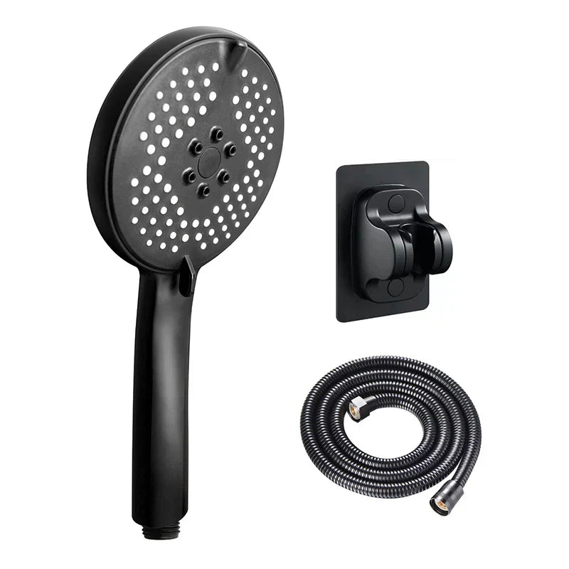 رأس دش DecorBites™ 3 في 1 لتعزيز الضغط مع قاعدة خرطوم - إنتاجية مياه كبيرة