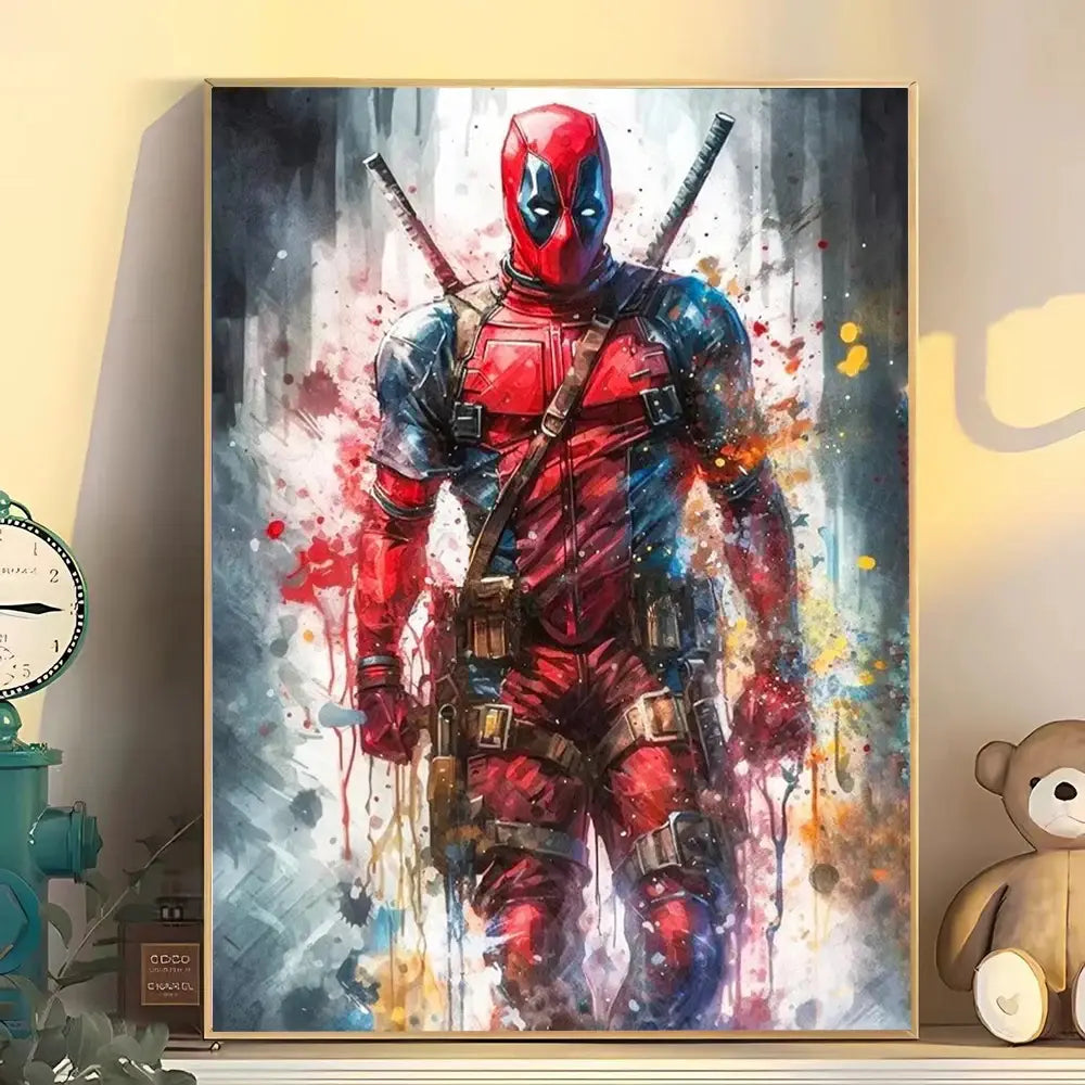 DecorBites™ Superhero Canvas Wall Art - Marvel Movie Characters