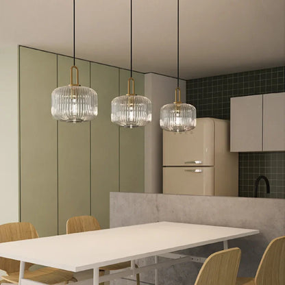 DecorBites™ LED Glass Chandelier: Modern Dining Room Pendant Lights Hanging Lamp Fixtures