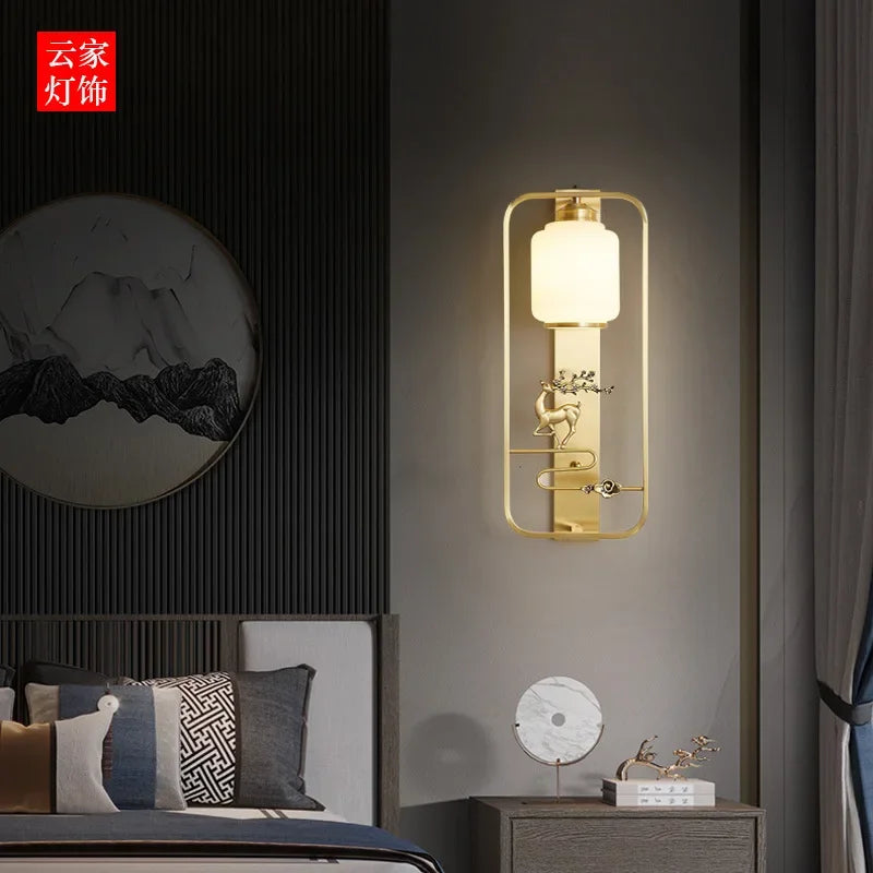 DecorBites™ Elk Decor Wall Lights | Modern Copper Wall Lamps for Living Room