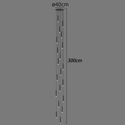 DecorBites™ LED Staircase Chandeliers: Modern Pendant Light Lamps for Living Room Decor