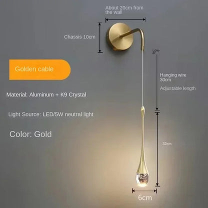 DecorBites™ Bubble Crystal Chandelier Hanging Lamp: Modern LED Pendant Lights for Home Decor