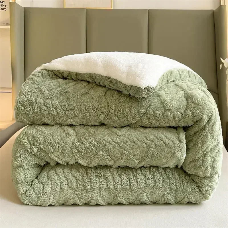 Decobites Super Thick Lamb Cashmere Weighted Blanket for Ultimate Winter Comfort