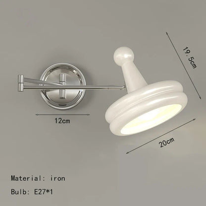 DecorBites™ Iron Wall Light: Modern Rotatable LED Wall Lamp for Bedroom Lighting