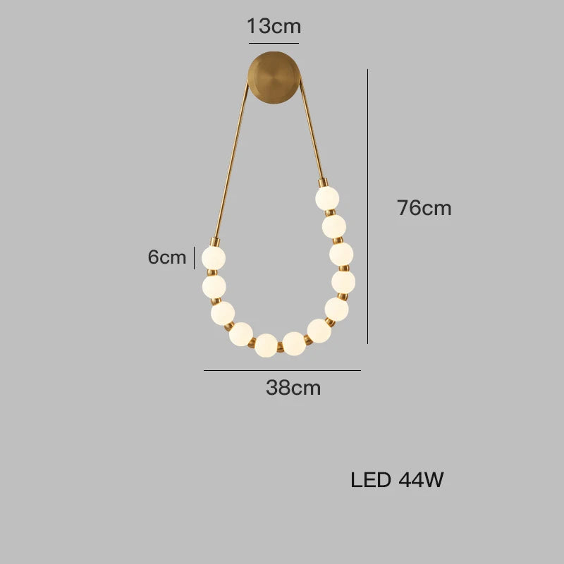 Bronze Necklace Wall Lamp