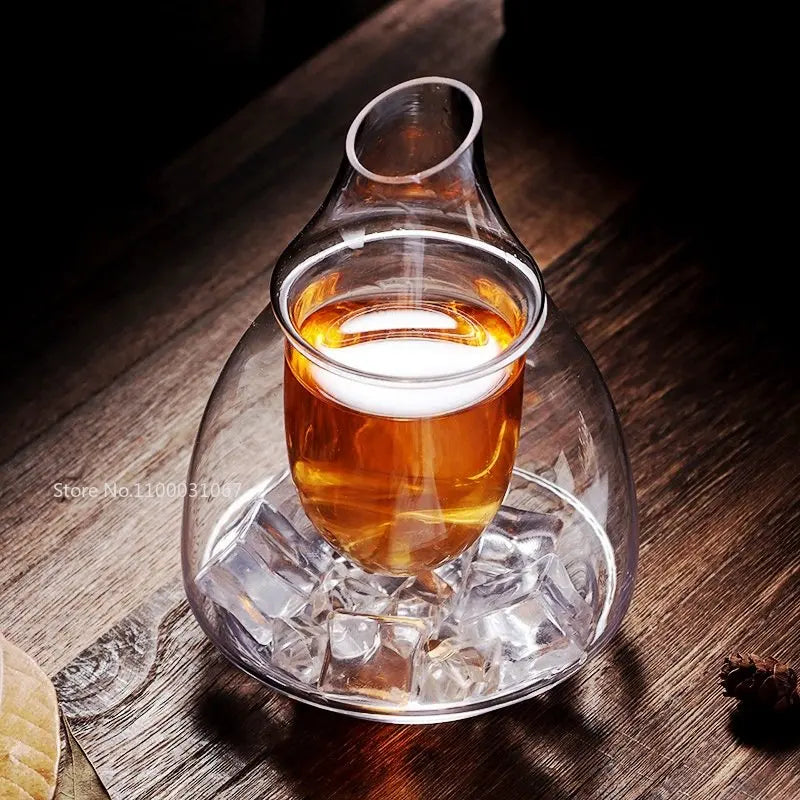 DecorBites™ Glass Wine Decanter & Ice Jug Set for Home & Bar