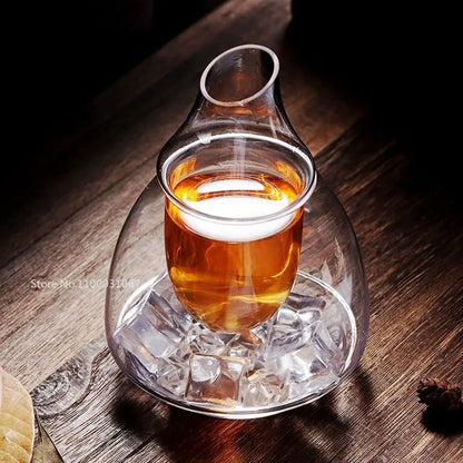 DecorBites™ Glass Wine Decanter & Ice Jug Set for Home & Bar