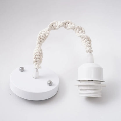 DecorBites™ Hemp Rope LED Pendant Lamp with E27 Base for Boho Industrial Farmhouse Decor