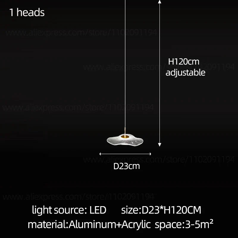 DecorBites™ LED Lotus Leaf Staircase Chandelier: Modern Design for Hotel Lobby, Kitchen & Villa